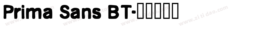 Prima Sans BT字体转换